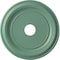 Ekena Millwork Traditional PVC Medallion (Canopies up to 11 1/2"), 19"OD x 3 1/2"ID x 1 1/2"P, Metallic Sea Mist CMP19TRFSM - alternate 1